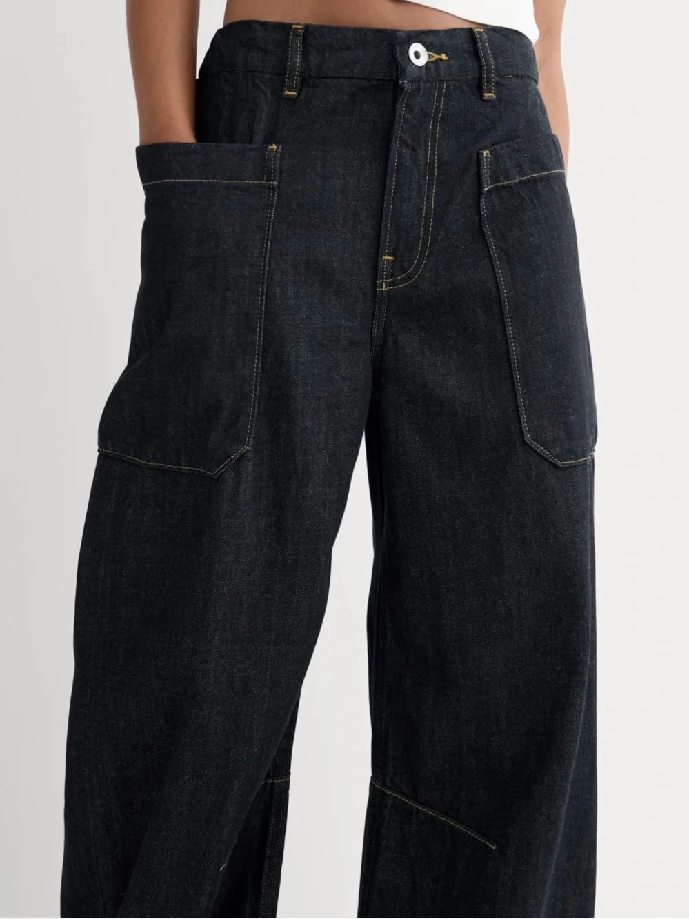 Everlane Dark Wash Wide-Leg Flare Jeans